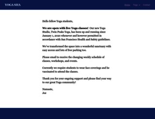 yogasha.com screenshot