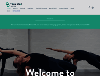 yogaspotfairfield.com.au screenshot