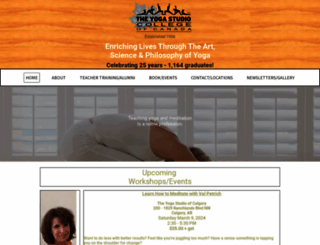 yogastudiocollege.com screenshot