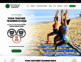 yogateachertraininggoa.com screenshot