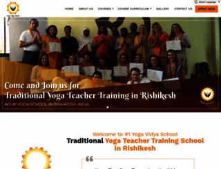 yogavidyaschool.org screenshot