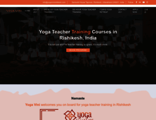 yogavinirishikesh.com screenshot
