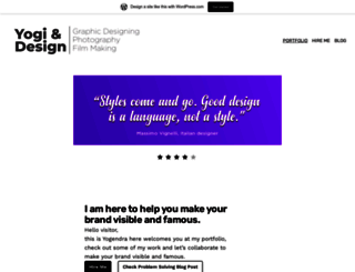 yogindesign.wordpress.com screenshot