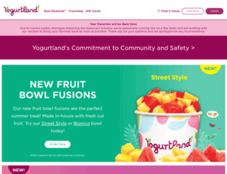 yogurt-land.com screenshot