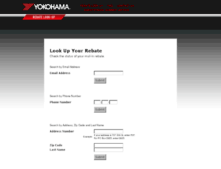 yokohama.rebatepromotions.com screenshot