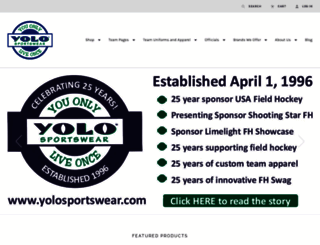 yolosportswear.com screenshot