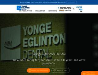 yongeeglintondental.com screenshot
