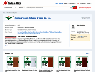 yongjiedoors.en.made-in-china.com screenshot