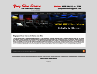 yongshenmover.com.sg screenshot