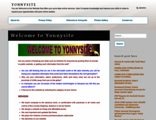yonnysite.wordpress.com screenshot