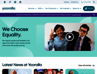 yooralla.com.au screenshot