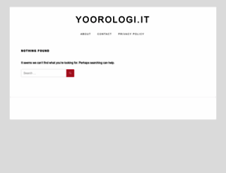 yoorologi.it screenshot