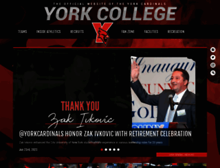 yorkathletics.com screenshot