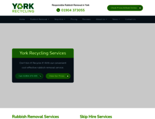 yorkrecyclingservice.co.uk screenshot