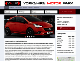 yorkshiremotorpark.co.uk screenshot