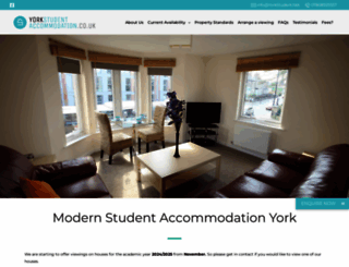 yorkstudentaccommodation.co.uk screenshot