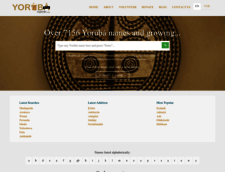 yorubaname.com screenshot