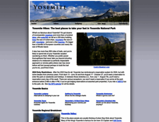 yosemitehikes.com screenshot