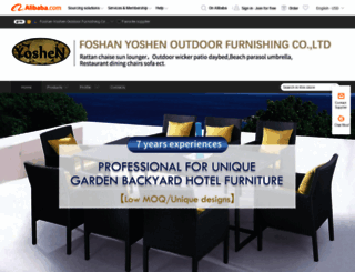 yoshen-furniture.en.alibaba.com screenshot