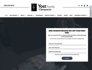 yostfamilychiropractic.com screenshot