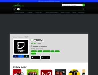 youfm.radio.de screenshot