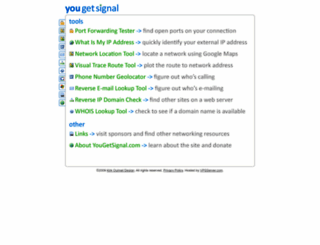 yougetsignal.com screenshot