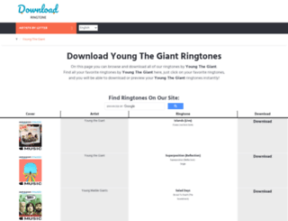 youngthegiant.download-ringtone.com screenshot