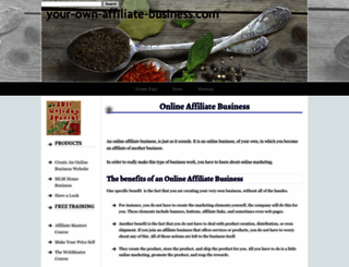 your-own-affiliate-business.com screenshot