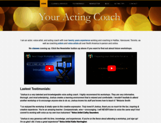 youractingcoach.ca screenshot