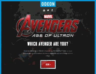 youravenger.odeon.co.uk screenshot