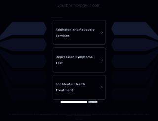 yourbrainonpoker.com screenshot