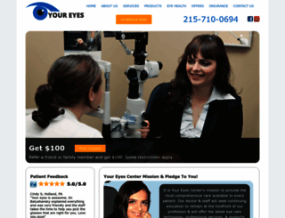 youreyescenter.com screenshot