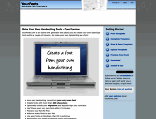 yourfonts.com screenshot