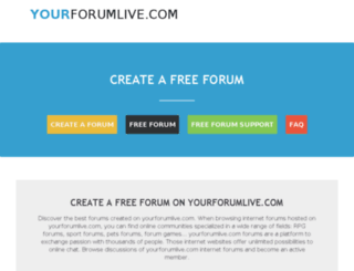 yourforumlive.com screenshot