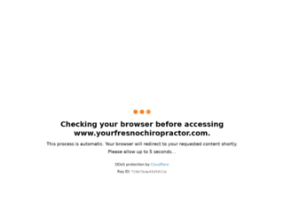 yourfresnochiropractor.com screenshot