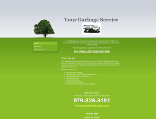 yourgarbageservice.com screenshot