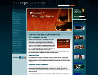 yourlegalguide.com screenshot