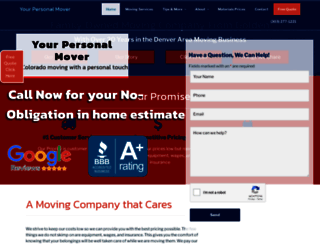 yourpersonalmover.net screenshot