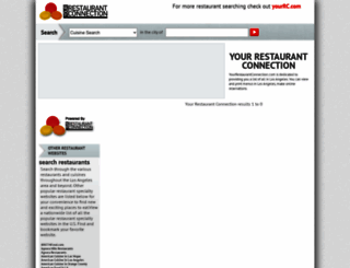 yourrestaurantconnection.com screenshot