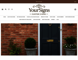 yoursigns.com screenshot