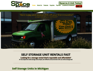 yourspaceselfstorageco.com screenshot
