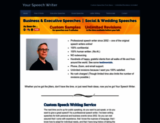 yourspeechwriter.com screenshot