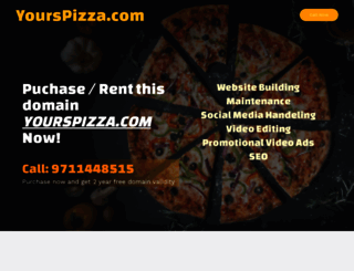 yourspizza.com screenshot