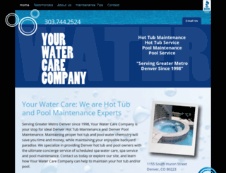 yourwatercarecompany.com screenshot