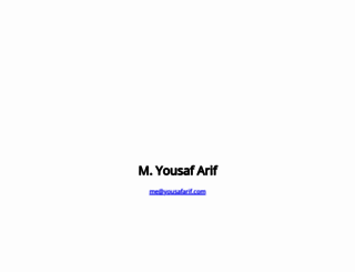 yousafarif.com screenshot