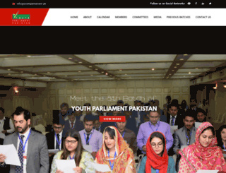 youthparliament.pk screenshot