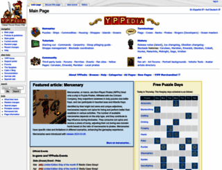 yppedia.puzzlepirates.com screenshot