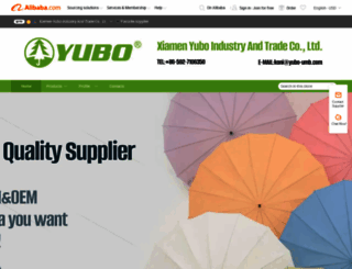 yubo-umbrella.en.alibaba.com screenshot