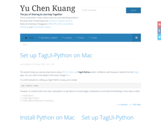 yuchenkuang.com screenshot