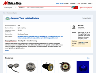 yuefalighting.en.made-in-china.com screenshot